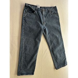 Carhartt Jeans Mens 42x32* Blue Relaxed Fit Denim B460 LVB‎ Straight Rugged Work